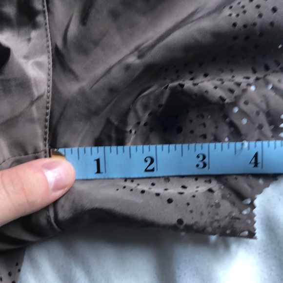 Seven Sister Khaki / Olive Green laser cut shorts - Picture 7 of 9